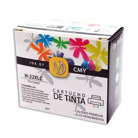 CARTUCHO TINTA ALTERNATIVO PARA 22XL COLORES - comprar online