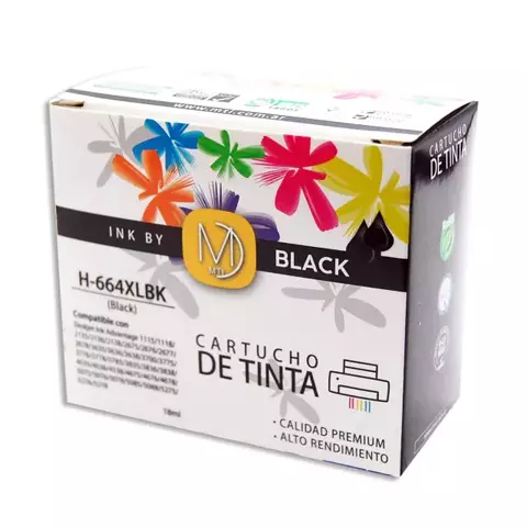 CARTUCHO TINTA ALTERNATIVO PARA HP 664XL NEGRO - comprar online
