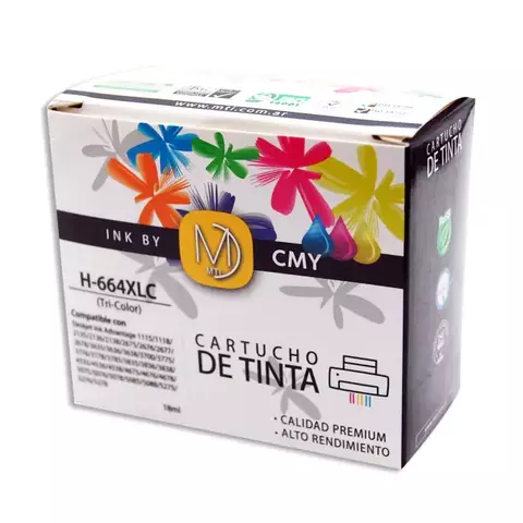 CARTUCHO TINTA ALTERNATIVO PARA HP 664XL COLOR - comprar online