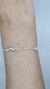 Pulseira Swarovski Círculo Azul Claro - Misty - Jóias em Prata