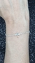 Pulseira Swarovski Círculo Azul Claro e Liso - loja online