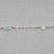 Pulseira Swarovski Círculo Azul Claro e Liso - comprar online