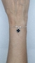 Pulseira Trevo Ônix e Swarovski - Misty - Jóias em Prata