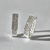 Brinco "U" Duplo com Swarovski