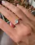Anel Com Cristal Redondo Swarovski - Misty - Jóias em Prata