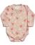 Body Rosa con Corazones para beba-mangas largas