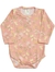 Body Floral para beba Naranjo-Mangas largas