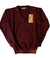 Sweater Bordó Colegial Cuello en V – Marca Aero