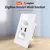 Imagem do Tomada Inteligente de Parede AVATTO 16A Wi-Fi/Zigbee | Padrão Brasileiro, com USB + Tipo-C e Controle Tuya Smart