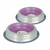 PinkBowl Duo | Comedouros Inox Rosa 210ml para Pets – Design Premium, Limpeza Fácil e Antiderrapante