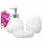 Kit Banheiro Elegance com 3 Peças em Cerâmica