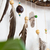 Colgante de pared místico blanco con sauce natural y cristales: decoración - comprar online