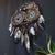 Colgante de pared místico blanco con sauce natural y cristales: decoración - comprar online