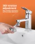 Universal Rotatable Extension Faucet Sprayer Head, Water Tap Bico, Banheiro Tap na internet