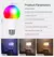 Imagem do Tuya e27 lâmpadas led bluetooth lâmpada inteligente 9w mudança de cor luz reg