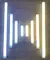 Lâmpada LED recarregável portátil, PIR Motion Sensor, iluminação interior,