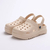 Tamancos de plataforma grossa sapatos para mulheres fundo grosso antiderrapante sandálias de praia mulher verão 2024 moda cunhas sandálias eva chinelo