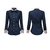 Primavera nova contraste retalhos camisa topos manga longa polo magro all-match blusa elegante moda feminina roupas