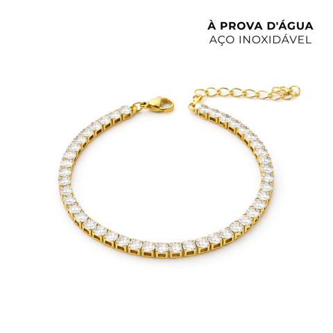 Pulseira Riviera Aço Inoxidável Dourado