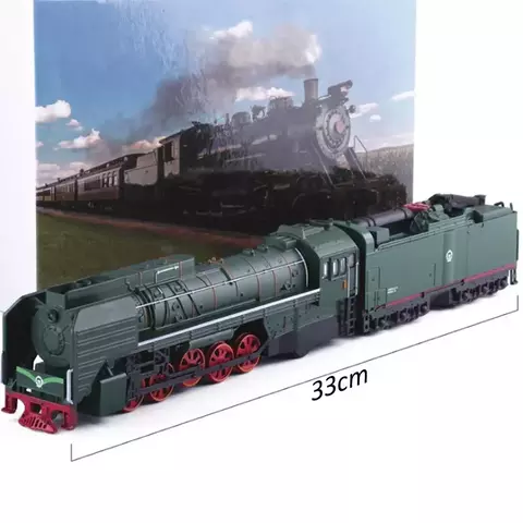 Locomotiva QJ2 | Escala 1:87 (~33cm) | Em Liga Metálica | China | Locomotiva com Som e Luz