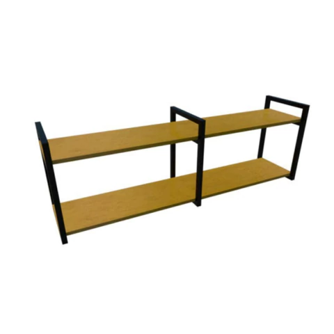Nicho Industrial Rio Ferro Preto 120cm - Tubo 20x20mm - comprar online