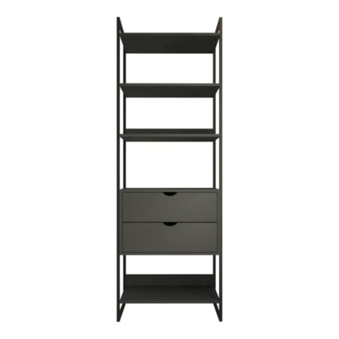 Closet Industrial Ferro Preto Solteiro Guarda Roupa Aberto - Up Home Decor