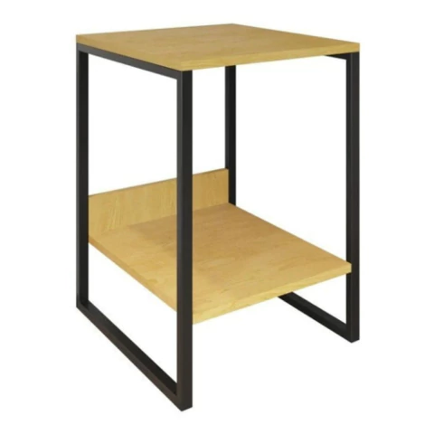 Imagem do Mesa de Cabeceira Industrial Tokio Ferro Preto Mesa Cabeceira