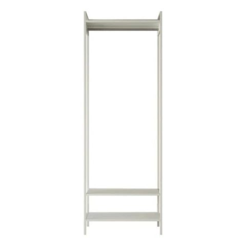 Closet Industrial Ferro Branco Com Cabideiro Longo Arara