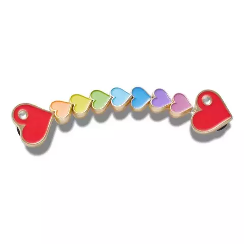 JIBBITZ CROCS RAINBOW HEART CHAIN