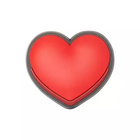 JIBBITZ CROCS - CORAÇÃO - VERMELHO
