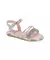 SANDALIA METALIZADA PREMIUM - MOLEKINHA - PRATA/MULTI CELESTE