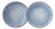 Conjunto com 4 Peças Sobremesa Porcelana Schmidt Azul Real - comprar online