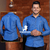 Imagem do Camisa Social Masculina Jeans Manga Longa Slim 100% Algodão Elegante Botão Luxo