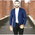 Imagem do Blazer masculino slim fit sarja elastano qualidade reforçada premium