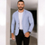 Blazer masculino slim fit sarja elastano qualidade reforçada premium na internet