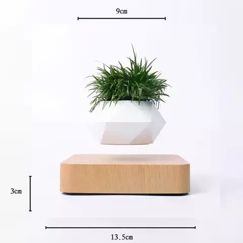 Pote de bonsai de ar flutuante 3d led