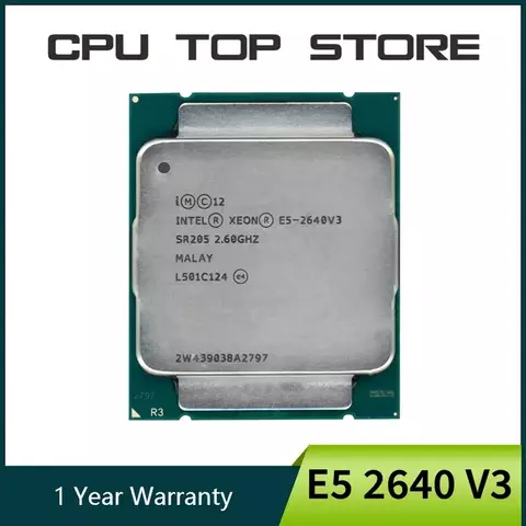 Intel Xeon E5 2640 V3 2640V3 2,6 GHz 20 MB 8 núcleos 90 W LGA 2011-3 CPU proces