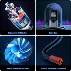 Imagen de COMPRESOR DE AIRE PORTATIL MULTIFUNCION + ASPIRADORA PORTATIL CLEANER DE REGALO