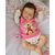 Bebê Reborn Menina Lunna – Olhos Fechados, Cabelinho, Corpo de Tecido, Acompanha Itens Essenciais com Mamadeira, 46cm - Bebê Reborn dos Sonhos