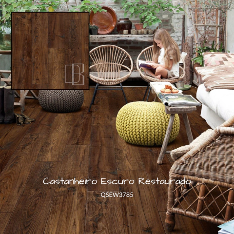Piso Laminado QuickStep Linha Eligna Wide Resistente à água (2,06m²) - Loja DB Home&Office