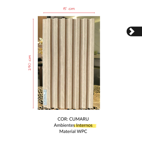 Ripado em WPC Linha SuperSlim 15x290cm (peça) - Loja DB Home&Office