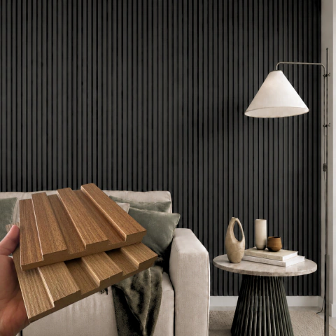 Painel Ripado em MDF 15mm Linha Allure 13,5 X 270cm cada peça - loja online