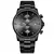 Novo cheetah relógio masculino marca de luxo negócios preto relógios quartzo - loja online