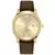 Relógio Masculino Technos Dourado Golf pulseira em couro Marron - comprar online