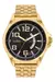 Relogio Condor Masculino Dourado Fundo Preto relogio Analogico Com Calendario Gr