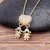 Colar Feminino Coração Menino e Menina Banhado a Ouro 18k - Aki Tem