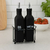 Conjunto Galheteiro De Vidro 300ml 2 Peças Preto C/ Dosador - comprar online