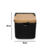 Saleiro 270ml Porcelana E Bambu Manhattan Preto Hauskraft - Balanced Price