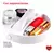 Espejo Plegable Maquillaje Zoom Usb Luz Led Doble Aumento Marco Blanco en internet