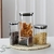 Frasco vidrio hermetico 1400ml tapa metal